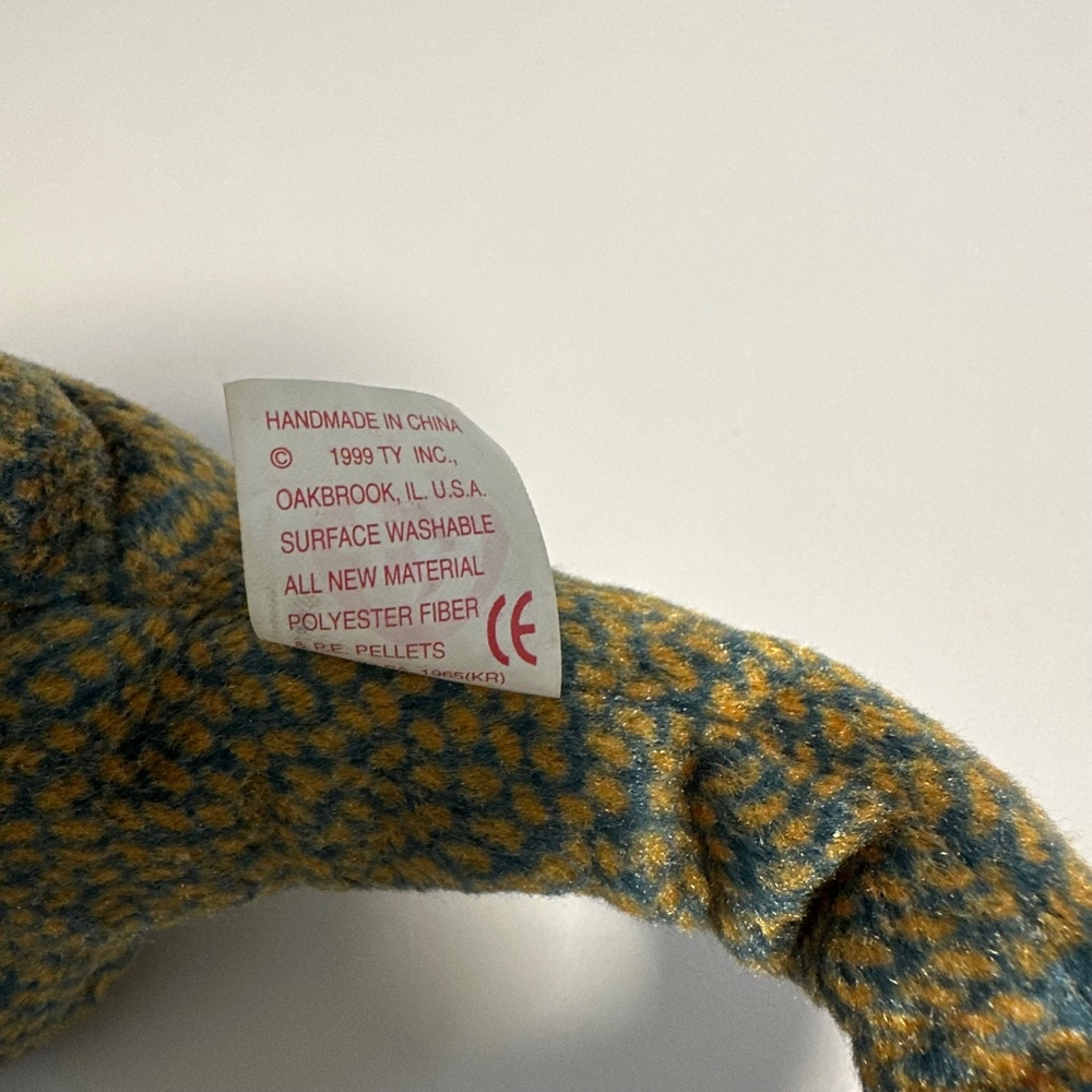Ty Beanie Baby Scaly Green Plush Toy nwt new vintage lizard - Picture 6 of 9